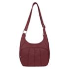 Travelon Anti-theft Classic Pleated Hobo Bag, Adult Unisex, Red