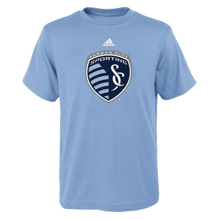 Boy's 8-20 Adidas Sporting Kansas City Logo Tee, Size: Xl 18-20, Blue