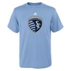 Boy's 8-20 Adidas Sporting Kansas City Logo Tee, Size: Xl 18-20, Blue