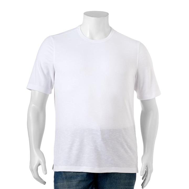 Big & Tall Croft & Barrow&reg; Island Tee, Men's, Size: 3xl Tall, White
