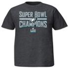 Boys 8-20 Philadelphia Eagles Super Bowl Lii Champions Sudden Impact Tee, Size: Medium, Dark Grey