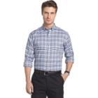 Men's Van Heusen Regular-fit Herringbone Stretch Button-down Shirt, Size: Large, Light Blue