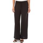 Women's Apt. 9&reg; Wide-leg Challis Pants, Size: Large, Black