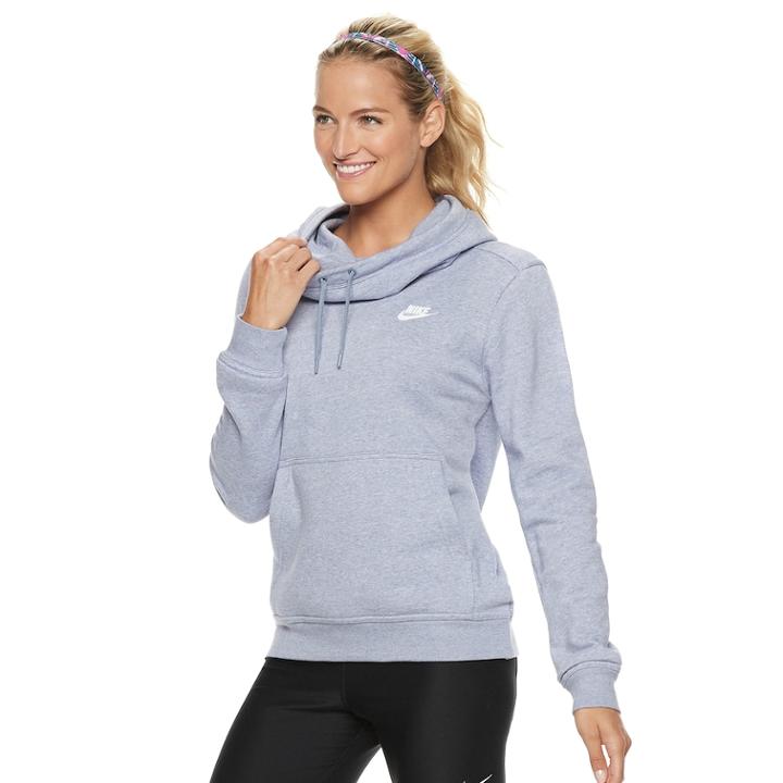 Women's Nike Sportswear Funnel Neck Pullover Hoodie, Size: Xs, Turquoise/blue (turq/aqua)