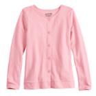 Girls 4-10 Jumping Beans&reg; Button-front Cardigan, Size: 6x, Light Pink