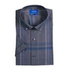 Men's Apt. 9&reg; Slim-fit Stretch Button-down Collar Dress Shirt, Size: Xl 17.5-18, Blue (navy)