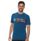 Men's Cotton Links Car Graphic Tee, Size: Medium, Blue