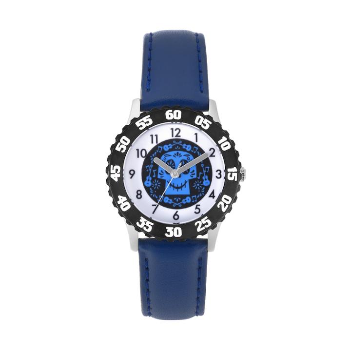 Disney Pixar Coco Kids' Sugar Skull Leather Watch, Boy's, Size: Medium, Blue