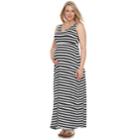 Maternity A:glow Essential Maxi Dress, Women's, Size: Xs Maternity, Dark Blue