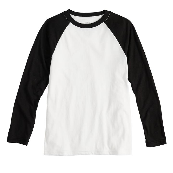 Boys 8-20 Urban Pipeline&reg; Ultimate Raglan Tee, Size: Small, Black