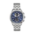 Seiko Men's Prospex Stainless Steel Solar World Time Watch, Size: Large, Silver