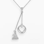 Logoart Miami Marlins Beloved Sterling Silver Linear Pendant, Women's, Size: 18, Grey