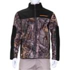 Men's Earthletics Camo Colorblock Bonded Microfleece Jacket, Size: Large, Black