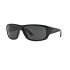 Arnette An4166 63mm Cheat Sheet Rectangle Polarized Sunglasses, Men's, Black