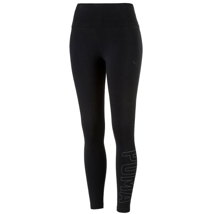 Women's Puma Athletic Graphic Leggings, Size: Medium, Black