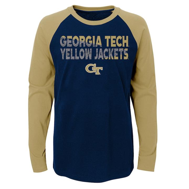 Boys 4-18 Georgia Tech Yellow Jackets Flux Tee, Size: 12-14, Dark Blue