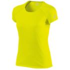 Asics Featherlight Crew Neck Raglan Running Tee - Women's, Size: Small, Brt Yellow
