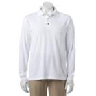 Men's Grand Slam Classic-fit Pocket Airflow Performance Golf Polo, Size: Small, White