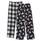 Boys 4-16 2-pack Polar Bear Fleece Lounge Pants, Boy's, Size: 10-12, Black