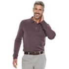 Men's Croft & Barrow&reg; Classic-fit Easy-care Interlock Polo, Size: Large, Drk Purple