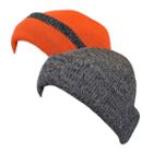 Quietwear Reversible Fleece Knit Visor Cap - Men, Brown