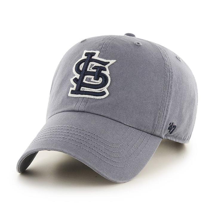 Adult '47 Brand St. Louis Cardinals Borderland Clean Up Adjustable Cap, Blue (navy)