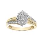 Lovemark 10k Gold 1/5 Carat T.w. Certified Diamond Marquise Engagement Ring, Women's, Size: 8, White