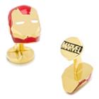 Marvel 3d Iron Man Mask Cuff Links, Men's, Gold