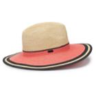 Women's Betmar Porto Braided Colorblock Sun Hat, White