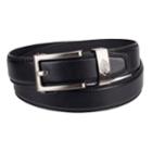 Men's Dickies Custom-fit Bonded-leather Belt, Size: Large, Black