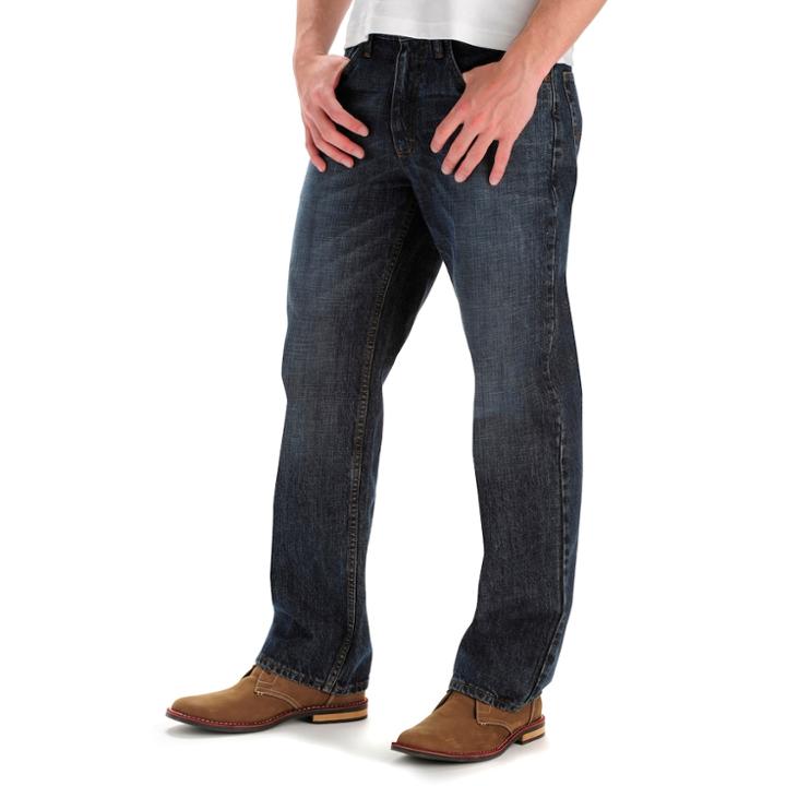 Men's Lee Premium Select Relaxed Straight Leg Jeans, Size: 36x34, Blue