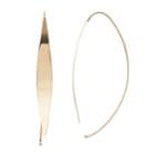 Forever 14k Marquise Threader Earrings, Women's, Gold