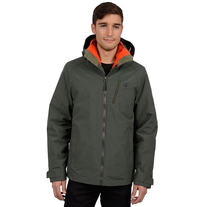 Big & Tall Champion 3-in-1 Jacket, Men's, Size: 2x Big, Green
