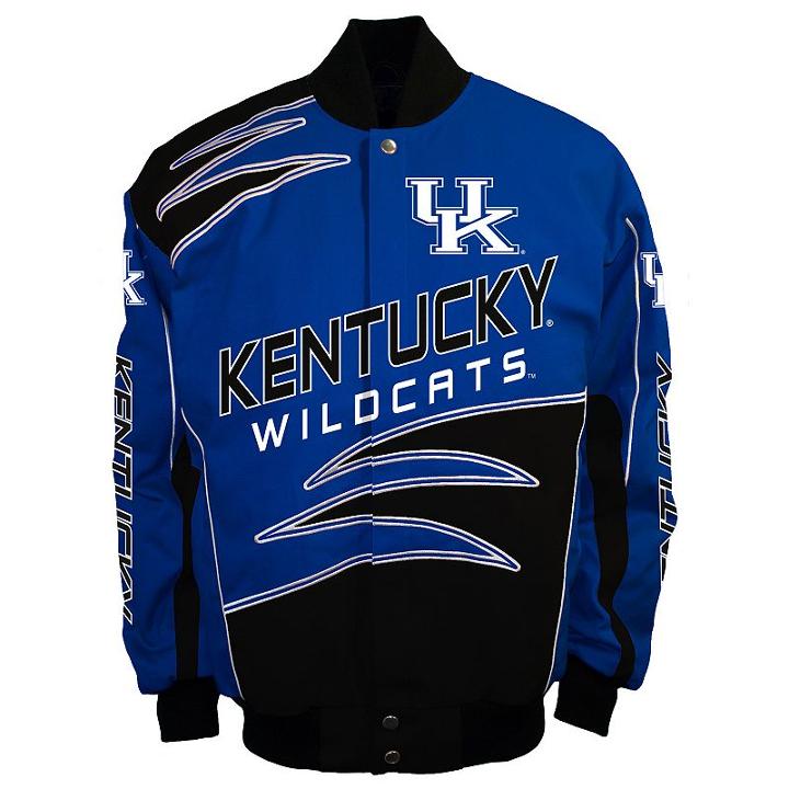 Men's Franchise Club Kentucky Wildcats Shred Twill Jacket, Size: Small, Blue