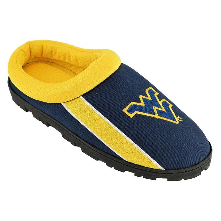 Adult West Virginia Mountaineers Sport Slippers, Size: Medium, Blue (navy)