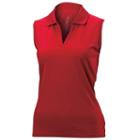 Nancy Lopez Luster Sleeveless Golf Polo - Women's, Size: Xl, Red
