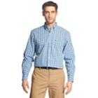 Men's Izod Premium Essentials Classic-fit Plaid Stretch Button-down Shirt, Size: Small, Blue