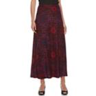 Women's Dana Buchman Print Midi Skirt, Size: Large, Dark Red