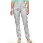 Petite Gloria Vanderbilt Amanda Classic Tapered Jeans, Women's, Size: 8 Petite, Med Grey