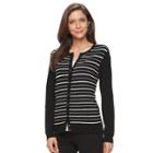 Women's Croft & Barrow&reg; Button-down Cardigan, Size: Medium, Black