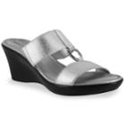 Tuscany By Easy Street Marietta Women's Wedge Sandals, Size: Medium (7), Silver