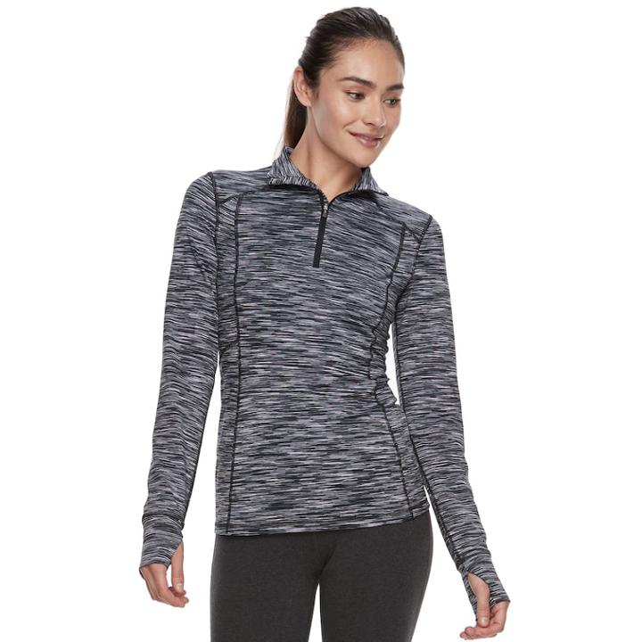 Women's Tek Gear&reg; Performance 1/4-zip Jacket, Size: Xl, Turquoise/blue (turq/aqua)