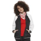 Madden Nyc Juniors' Plus Size Colorblock Bomber Jacket, Girl's, Size: 3xl, White Oth