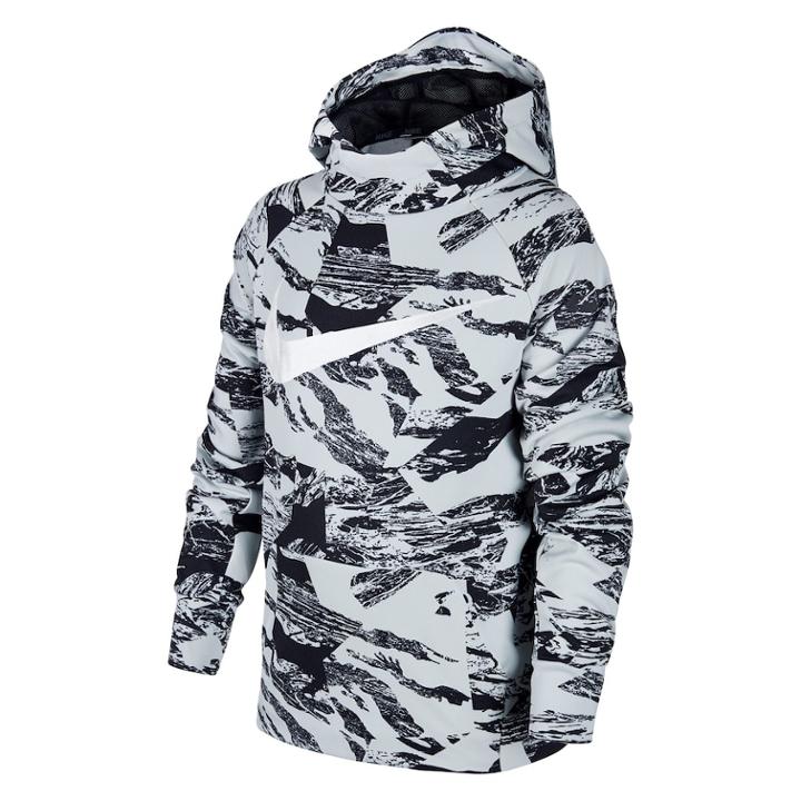 Boys 8-20 Nike Therma Marbled Hoodie, Size: Medium, Silver