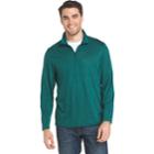 Men's Izod Advantage Sportflex Regular-fit Marled Performance Quarter-zip Pullover, Size: Medium, Dark Green