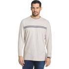 Men's Arrow Classic-fit Mock-layer Crewneck Sweatshirt, Size: Xl Tall, Dark Brown