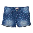 Girls 7-16 & Plus Size Mudd&reg; Dark Wash Anchor Print Jean Shorts, Girl's, Size: 10, Blue