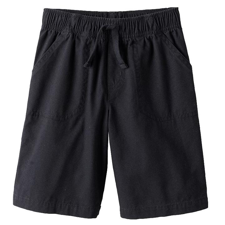 Boys 4-7x Jumping Beans&reg; Canvas Shorts, Boy's, Size: 4, Black