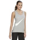 Women's Nike Sportswear Swoosh Racerback Tank Top, Size: Large, Grey Other
