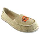 Women's Campus Cruzerz Oklahoma State Cowboys Sparkle Cabo Slip-on Shoes, Size: 11, Beig/green (beig/khaki)